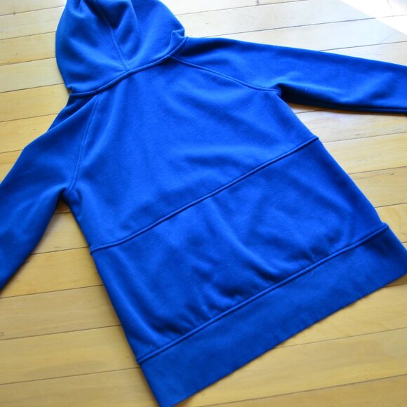 Athleta Hoodie Womens XS Blue Sweatshirt Pocket Side Slits Activewear - Picture 11 of 12